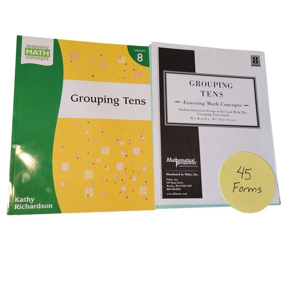 Grouping Tens Book 8 Kathy Richardson 45 Student Forms Assessing Math Concepts - Picture 12 of 13